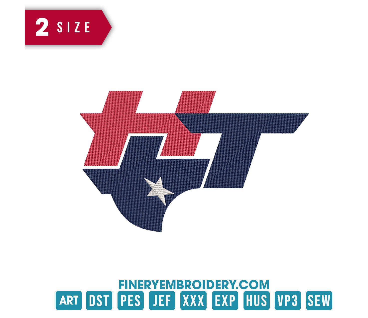 Houston Texans 5 : Embroidery Design - FineryEmbroidery