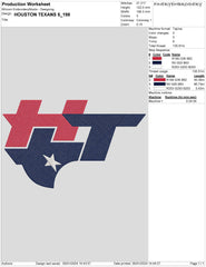 Houston Texans 5 : Embroidery Design - FineryEmbroidery