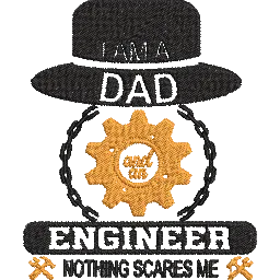 I-Am-an-Engineer-Dad - Father Embroidery Design - FineryEmbroidery