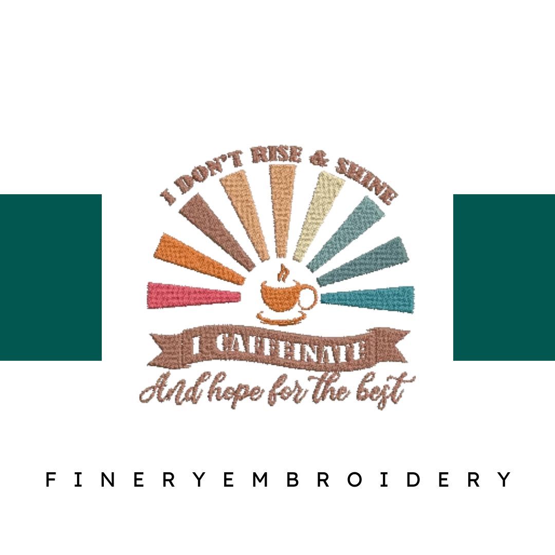 I-Caffeinate - Embroidery Design - FineryEmbroidery