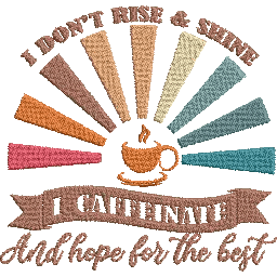 I-Caffeinate - Embroidery Design - FineryEmbroidery