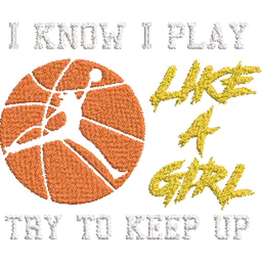 I-Know-I-Play - Basket Embroidery Design - FineryEmbroidery