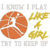 I-Know-I-Play - Basket Embroidery Design - FineryEmbroidery