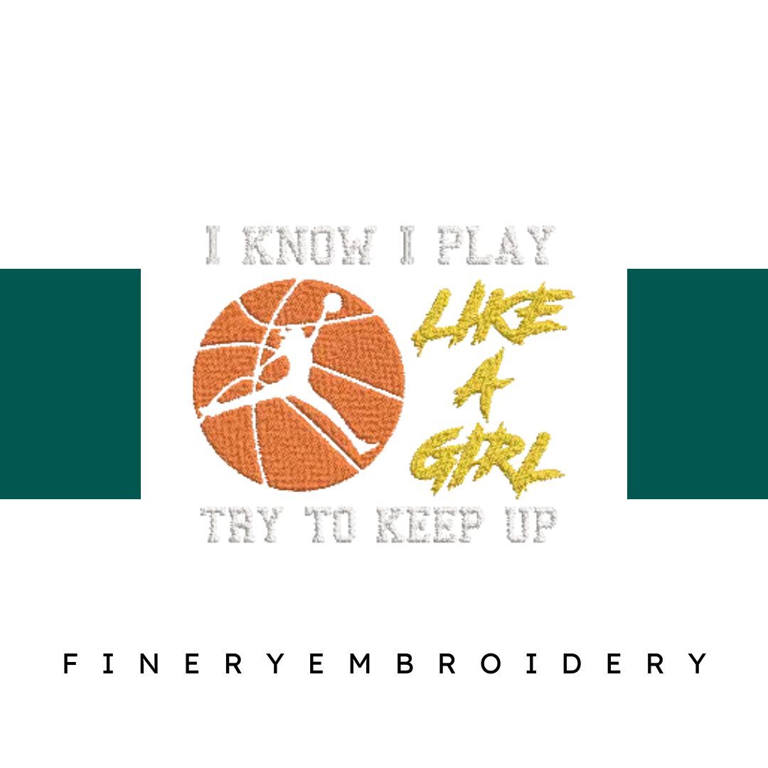 I-Know-I-Play - Basket Embroidery Design - FineryEmbroidery