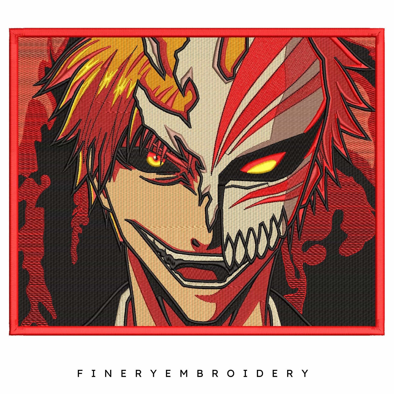 ICHIGO KUROSAKI HOLLOW- Animé  - Embroidery Design - FineryEmbroidery