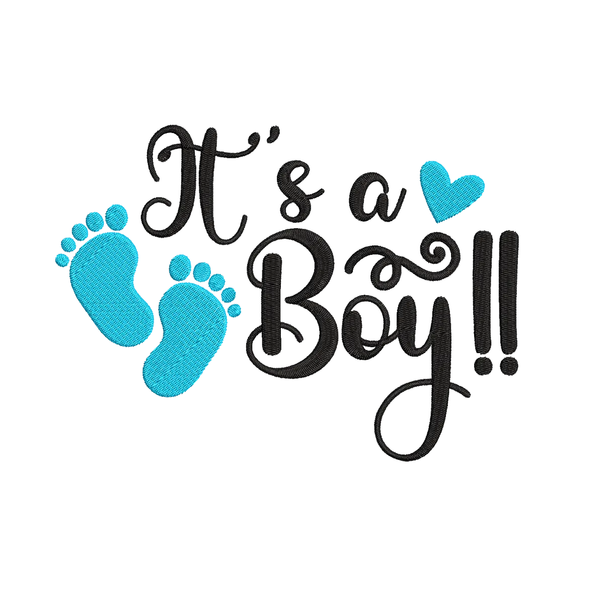 It's a Boy - Embroidery Design - FineryEmbroidery