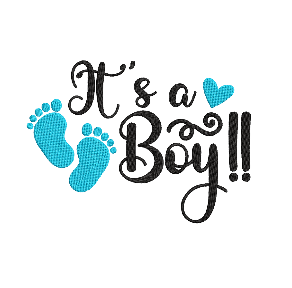 It's a Boy - Embroidery Design - FineryEmbroidery