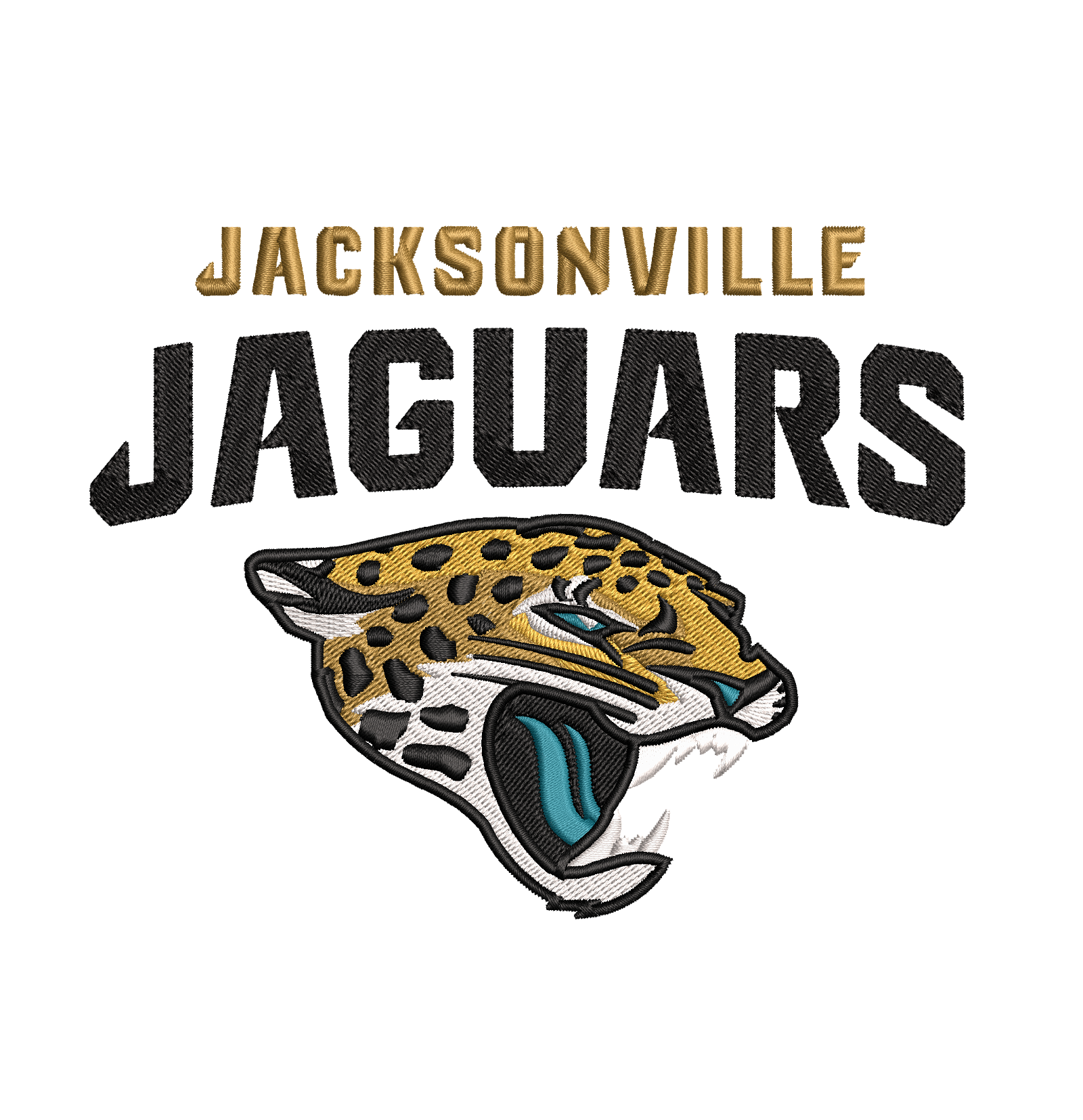 Jacksonville Jaguar 4 : Embroidery Design - FineryEmbroidery