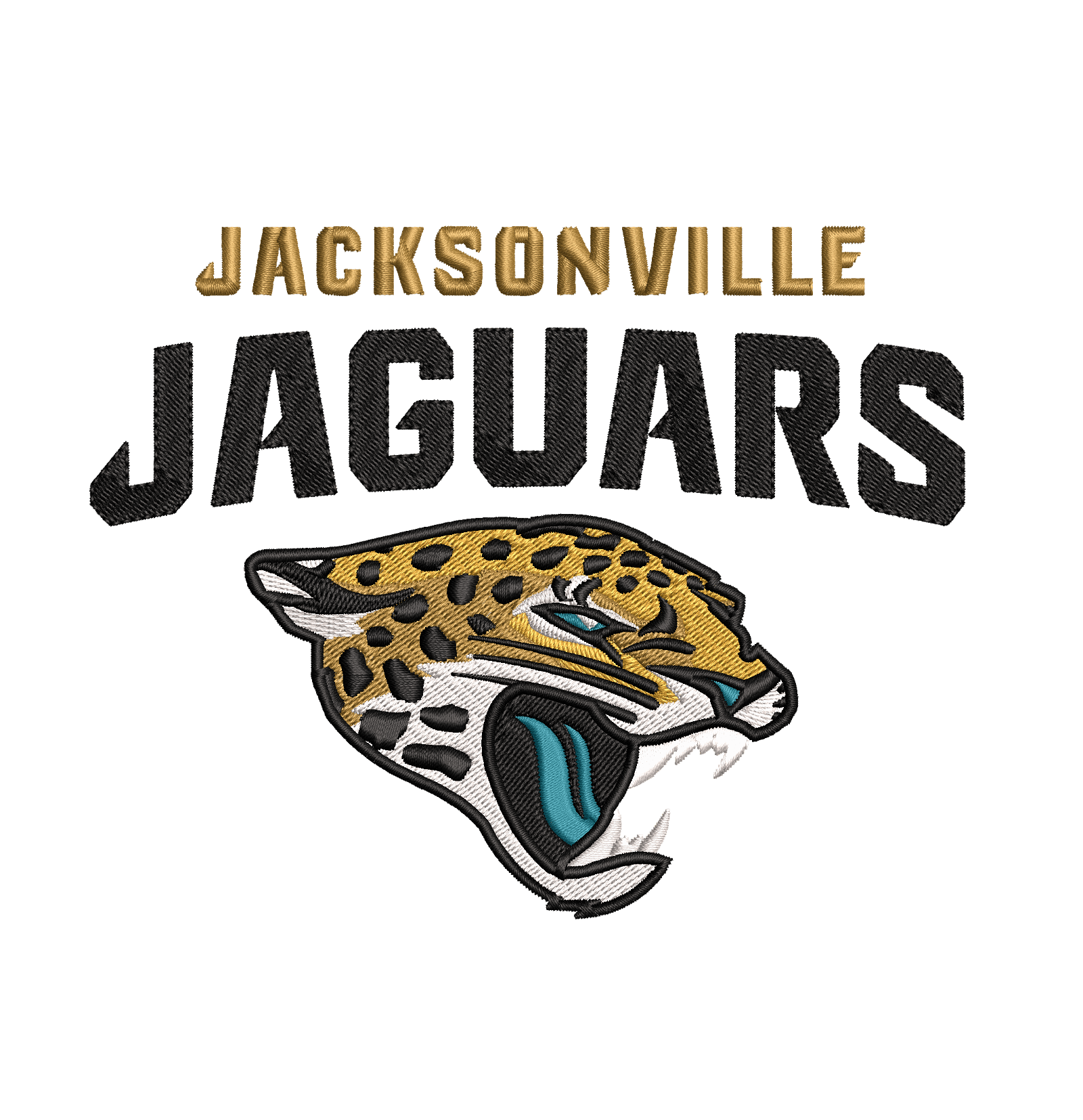 Jacksonville Jaguar 4 : Embroidery Design - FineryEmbroidery