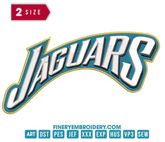 Jacksonville Jaguar 7 : Embroidery Design - FineryEmbroidery