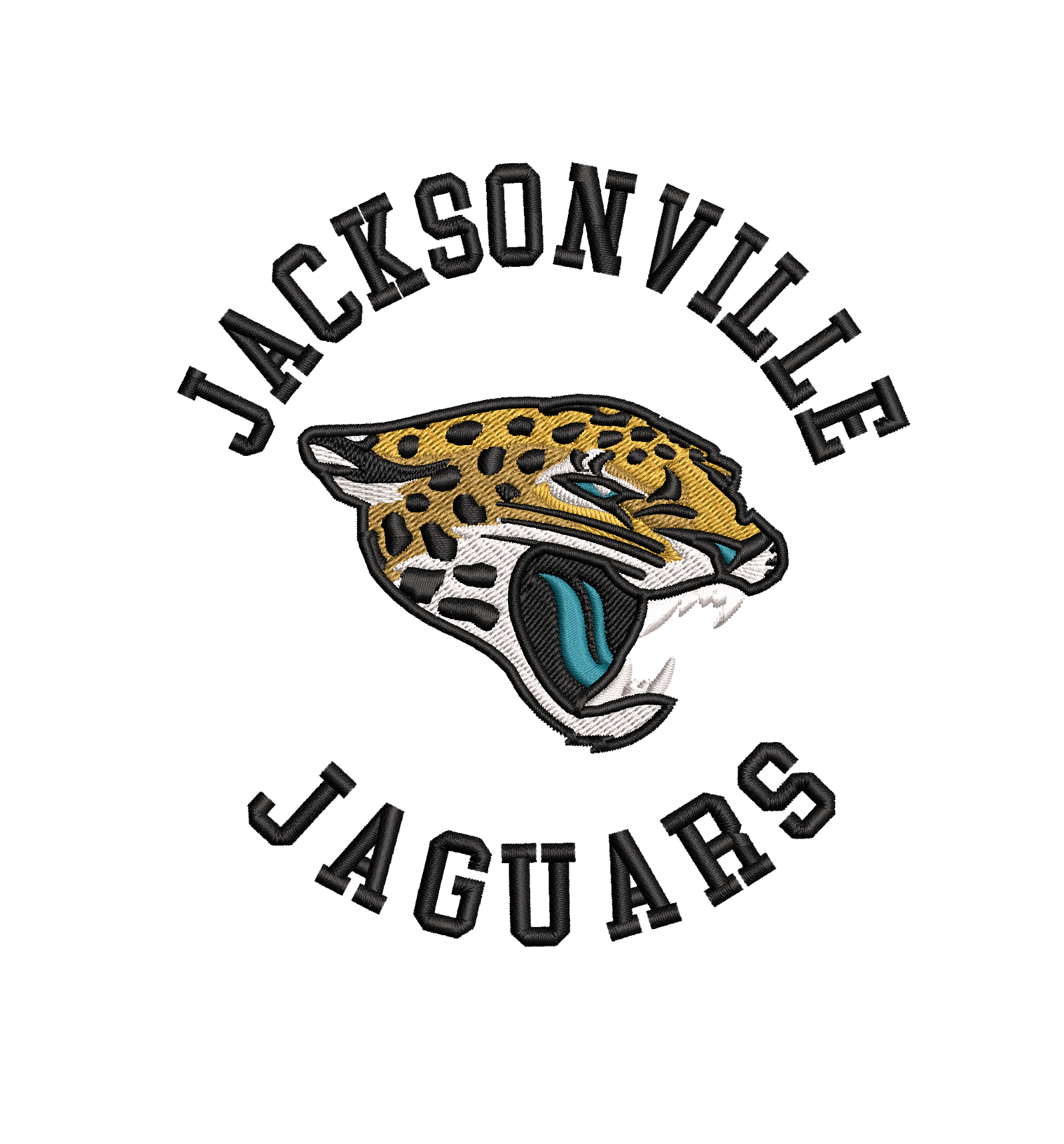 Jacksonville Jaguar 8 : Embroidery Design - FineryEmbroidery