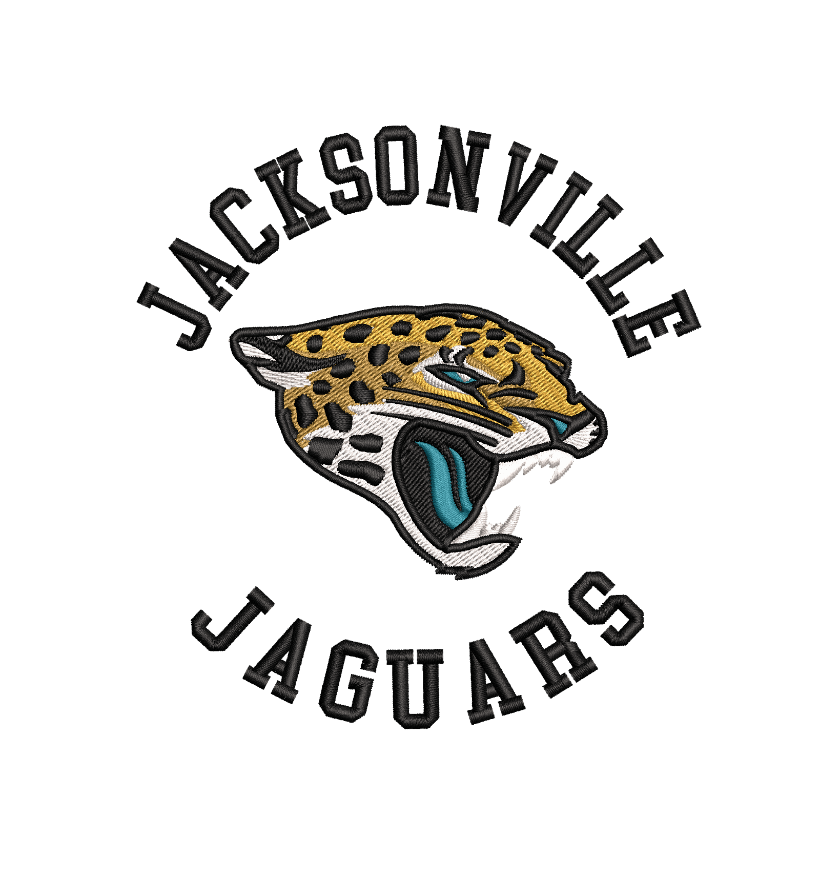 Jacksonville Jaguar 8 : Embroidery Design - FineryEmbroidery