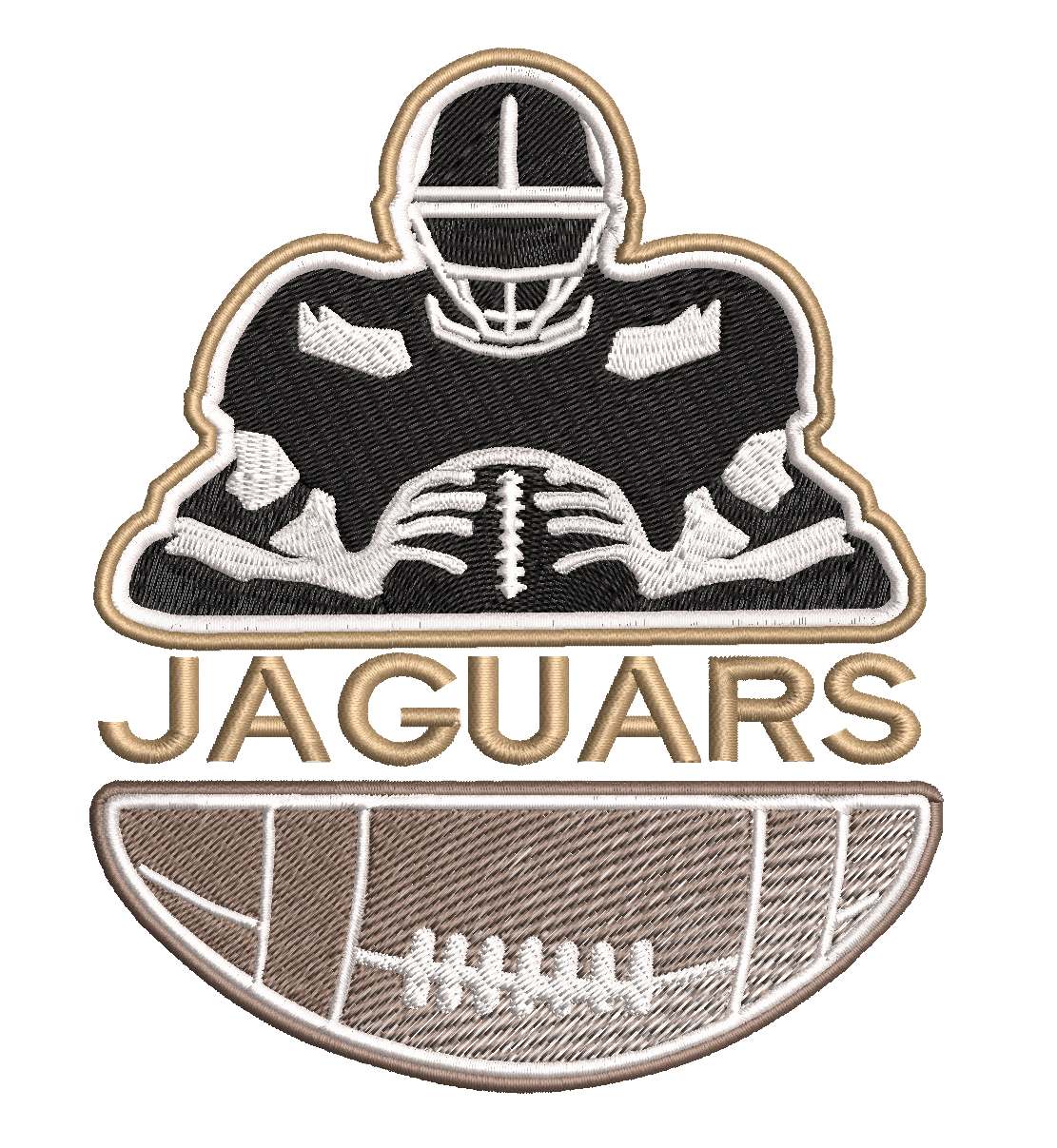 Jacksonville Jaguars Team Player : Embroidery Design - FineryEmbroidery