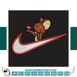 Jerry Loves Nike Embroidery Design - FineryEmbroidery