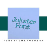 Jokster Embroidery alphabet Font Set