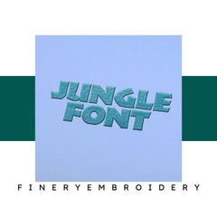 Jungle Embroidery alphabet Font Set - FineryEmbroidery
