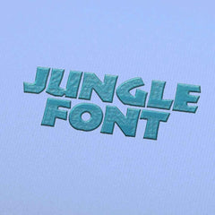 Jungle Embroidery alphabet Font Set