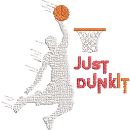 Just-Dunk-It-Basketball-Lover - Basket Embroidery Design - FineryEmbroidery