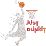 Just-Dunk-It-Basketball-Lover - Basket Embroidery Design - FineryEmbroidery