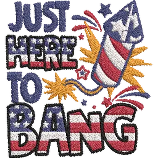 Just-Here-to-Bang - Embroidery Design - FineryEmbroidery