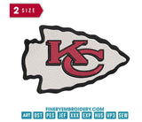 Kansas City Chiefs 1 : Embroidery Design - FineryEmbroidery