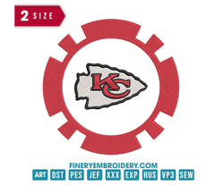 Kansas City Chiefs 5 : Embroidery Design - FineryEmbroidery