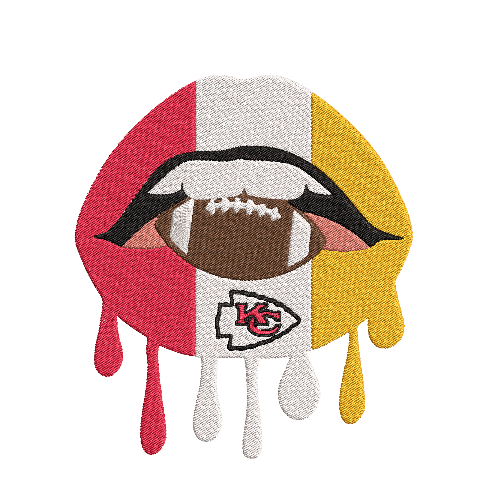 Kansas city Chiefs - Pack of 6 Designs - Embroidery Design - FineryEmbroidery