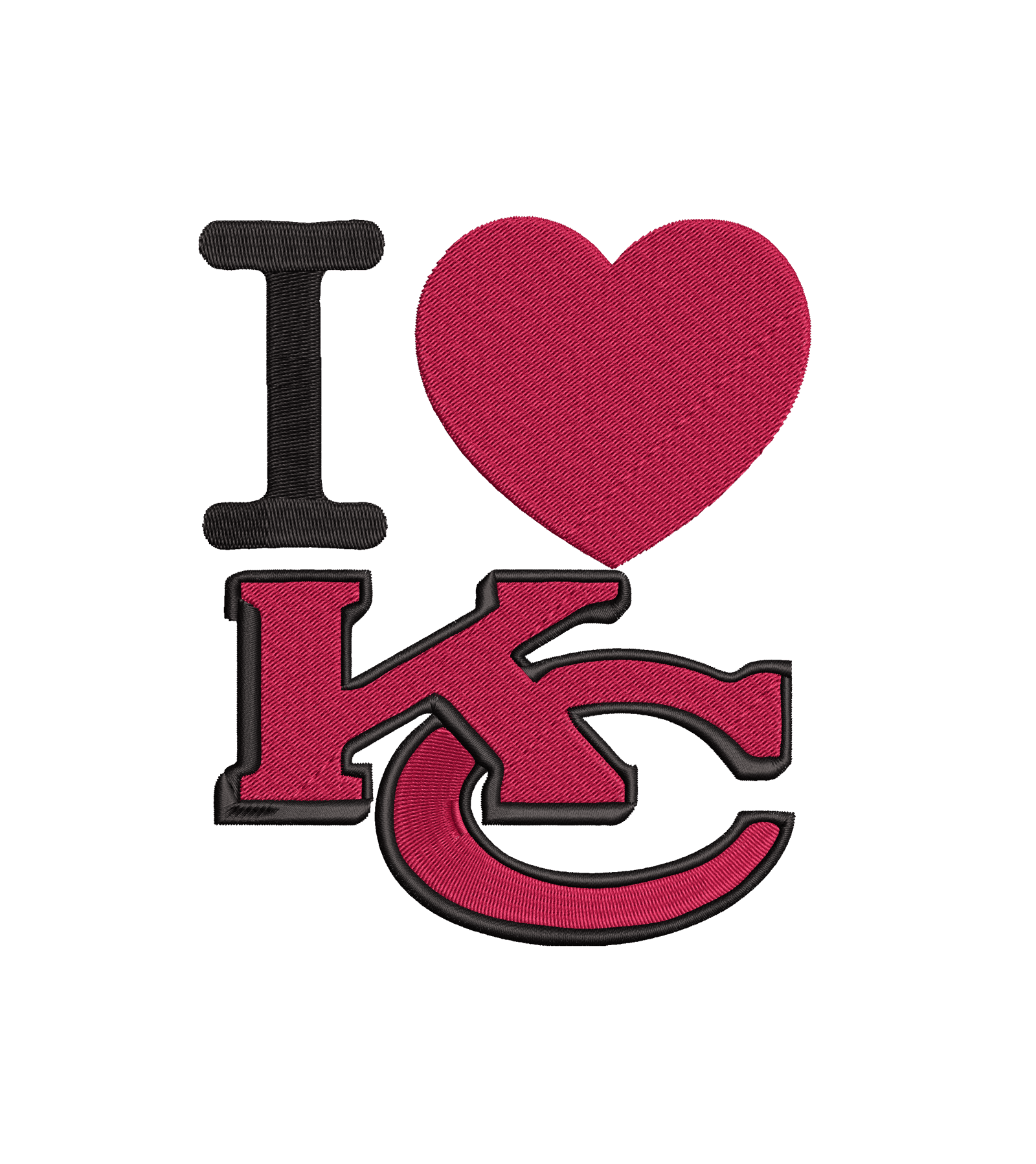 Kansas city Chiefs - Pack of 6 Designs - Embroidery Design - FineryEmbroidery