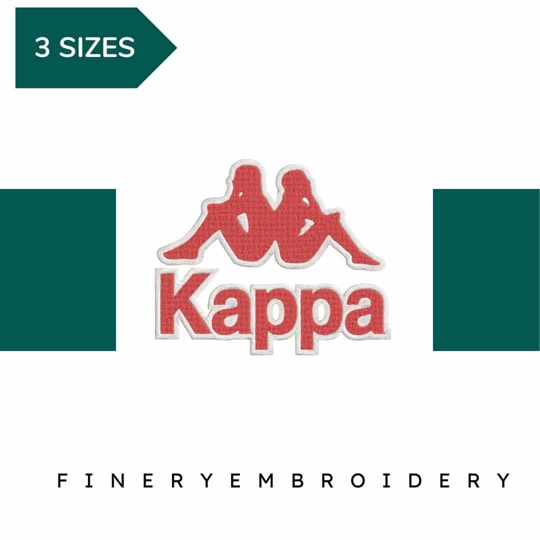 Kappa  logo  Embroidery Motif- Embroidery Design - FineryEmbroidery