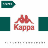 Kappa  logo  Embroidery Motif- Embroidery Design - FineryEmbroidery