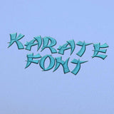 Karate Embroidery alphabet Font Set - FineryEmbroidery