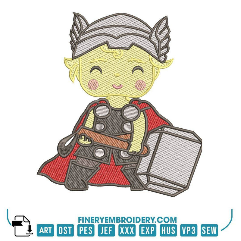 Kids Superhero Embroidery Designs Pack – 5 Designs in 6 Sizes - FineryEmbroidery