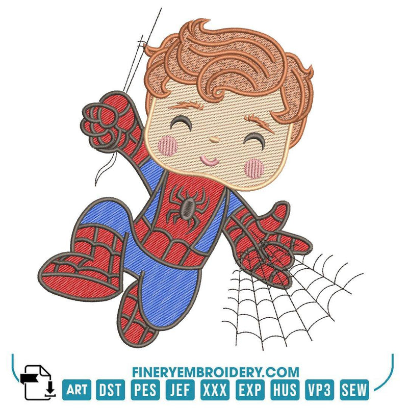 Kids Superhero Embroidery Designs Pack – 5 Designs in 6 Sizes - FineryEmbroidery