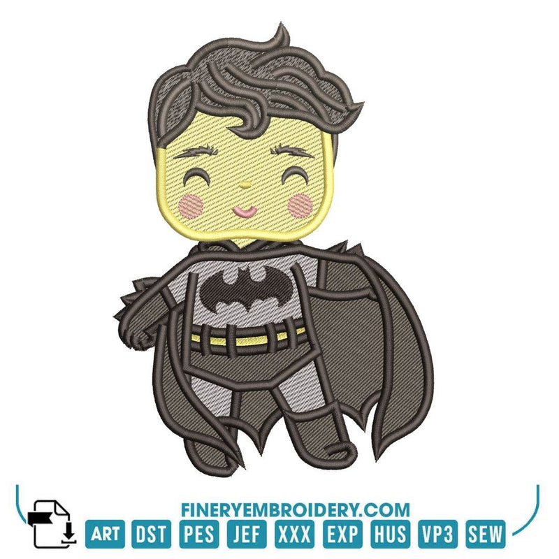 Kids Superhero Embroidery Designs Pack – 5 Designs in 6 Sizes - FineryEmbroidery