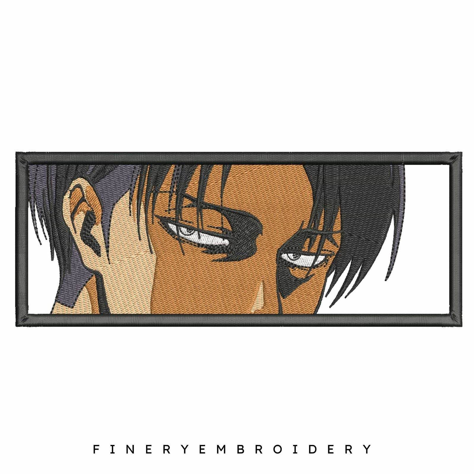 Levi Ackerman Boxed - Attack on Titan - Animé  - Embroidery Design - FineryEmbroidery
