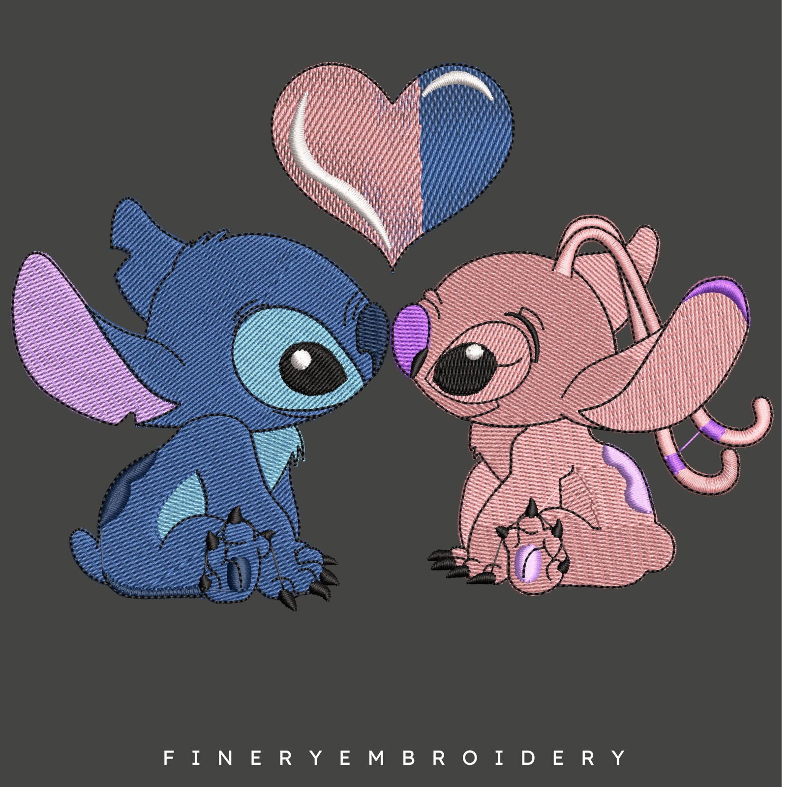 Lilo and Stitch Love Embroidery Design – FineryEmbroidery - FineryEmbroidery