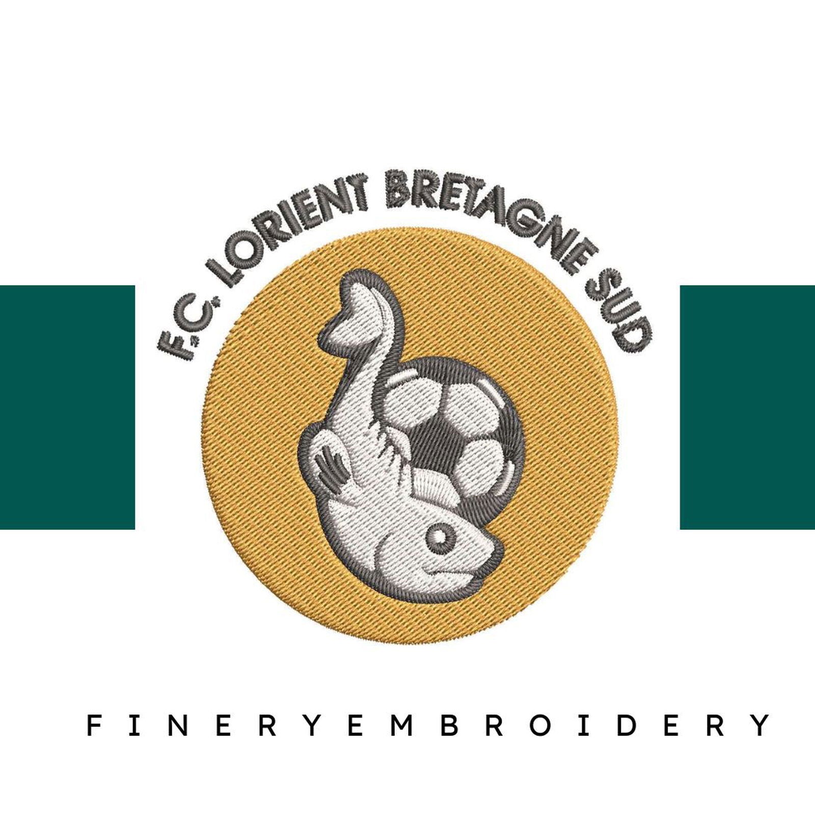 Lorient Football Team: Embroidery Design - FineryEmbroidery