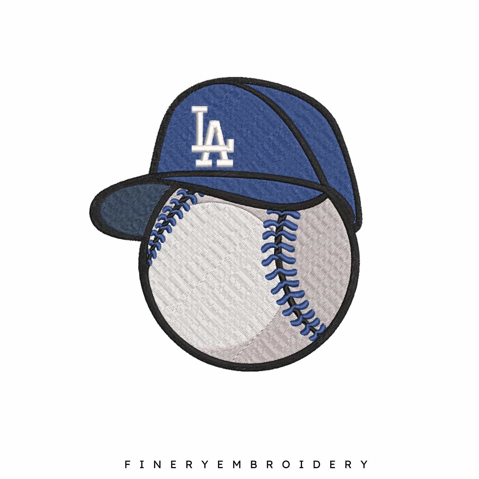 Los Angeles Dodgers 3 - Logo Embroidery Design | FineryEmbroidery - FineryEmbroidery