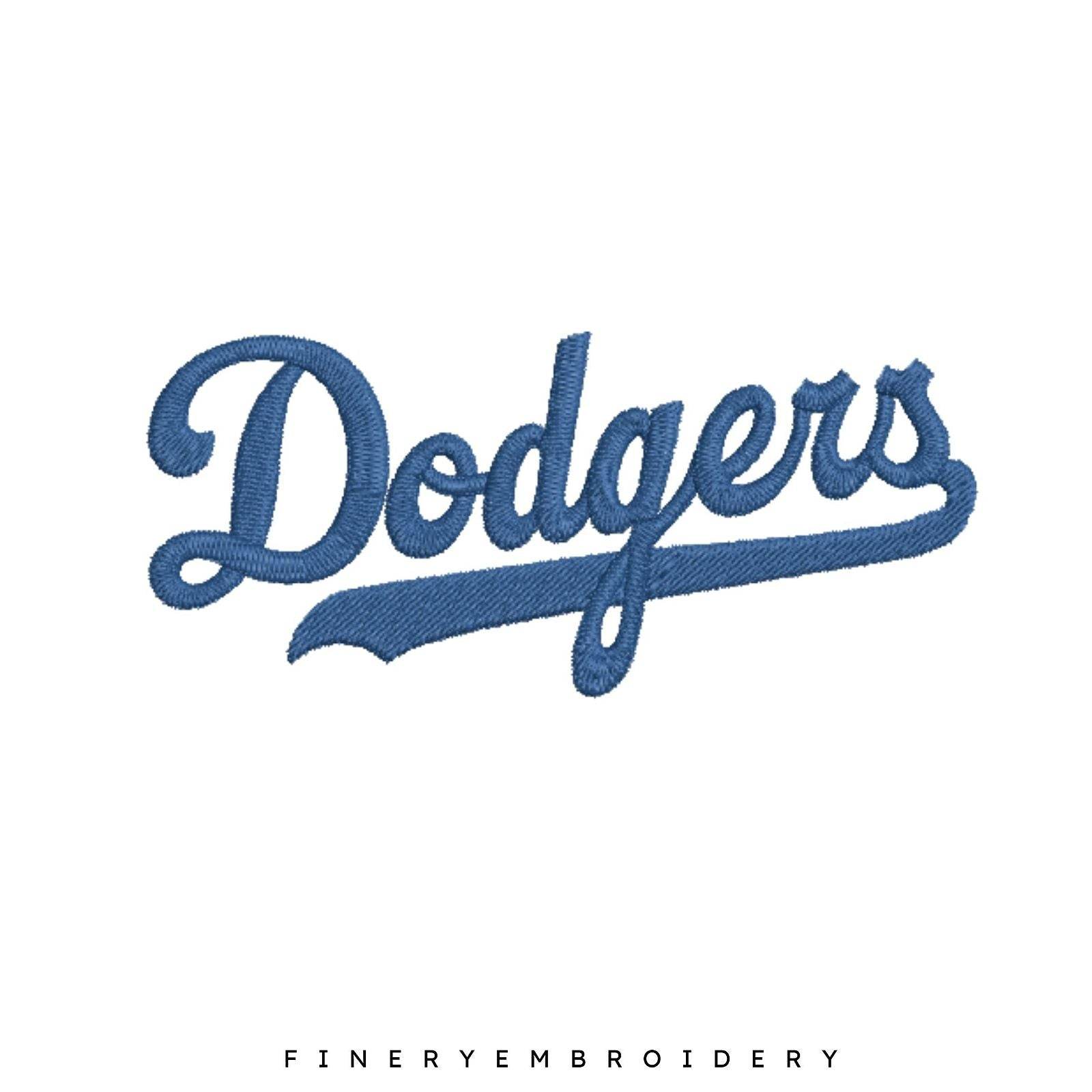 Los Angeles Dodgers 6 - Logo Embroidery Design | FineryEmbroidery - FineryEmbroidery