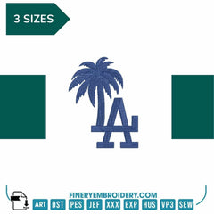 Los Angeles Dodgers Logo - Embroidery Design | FineryEmbroidery - FineryEmbroidery