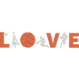 Love-Basketball - Basket Embroidery Design - FineryEmbroidery