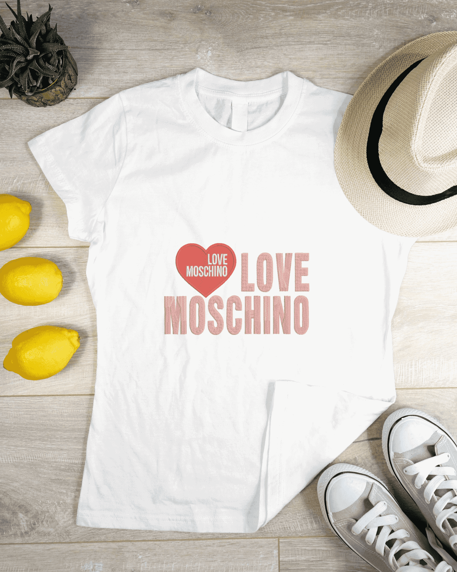 Love Moschino Iconic Brand Embroidery Motif- Embroidery Design - FineryEmbroidery