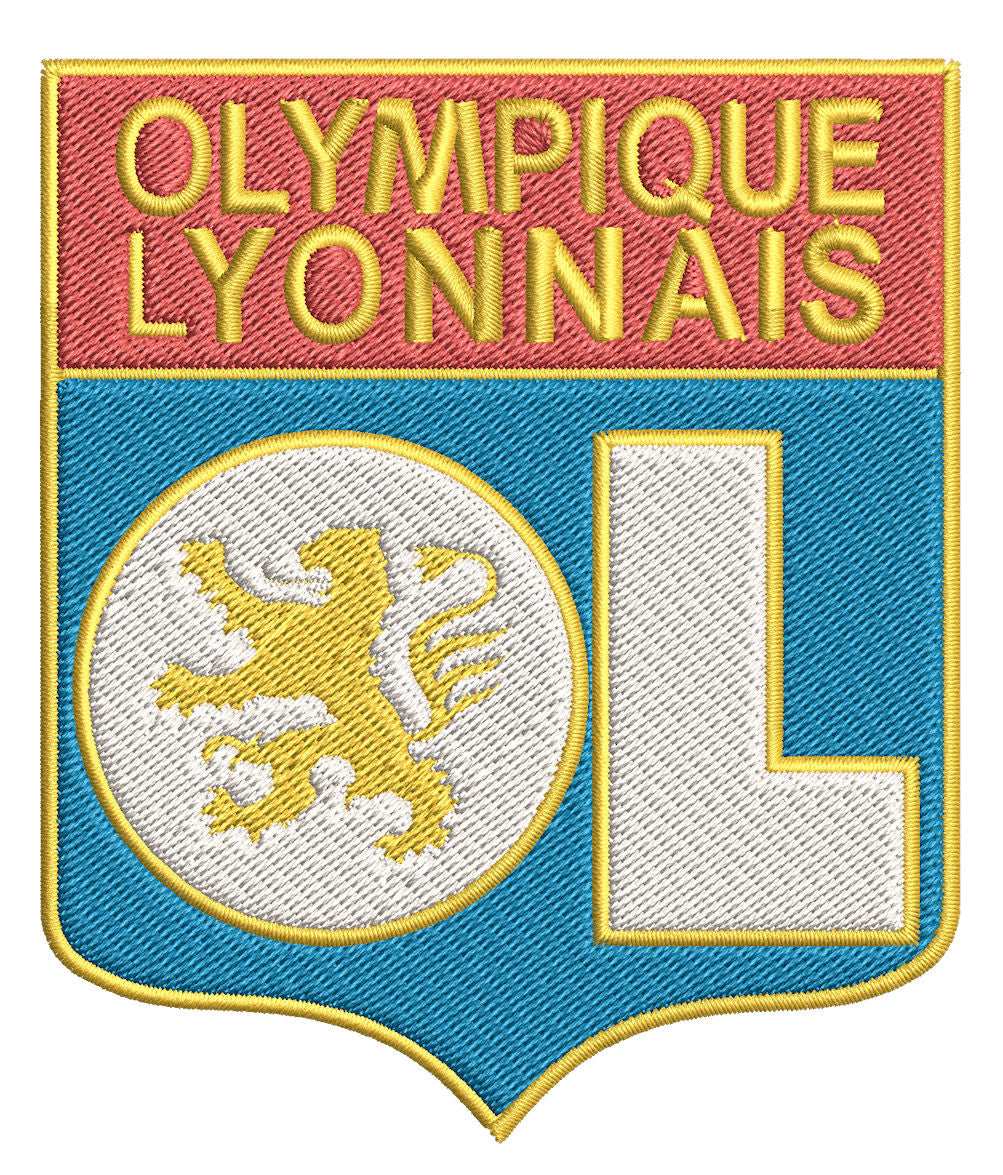 Lyon Football Team: Embroidery Design FineryEmbroidery