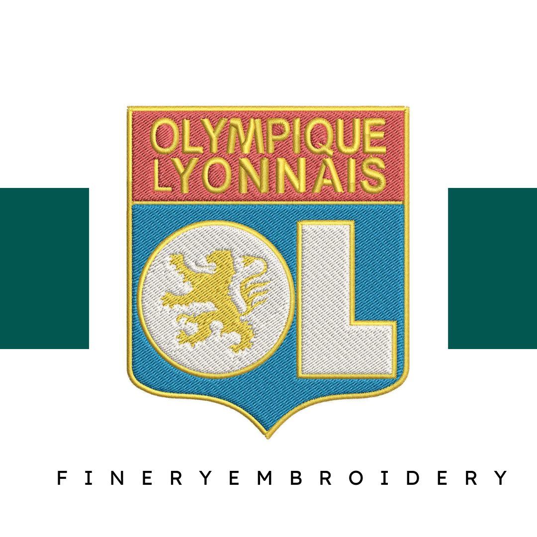 Lyon Football Team: Embroidery Design - FineryEmbroidery