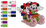 MICKEY MINNIE 002 - Embroidery Design - FineryEmbroidery