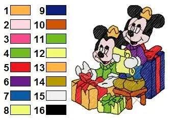 MICKEY MINNIE 006 - Embroidery Design - FineryEmbroidery