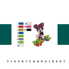 MICKEY MINNIE 008 - Embroidery Design - FineryEmbroidery