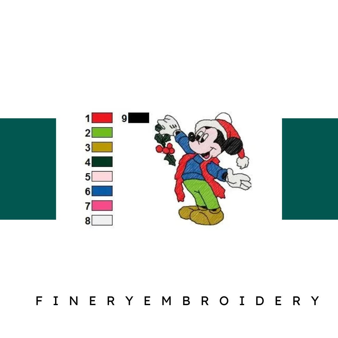 MICKEY MINNIE 009 - Embroidery Design - FineryEmbroidery