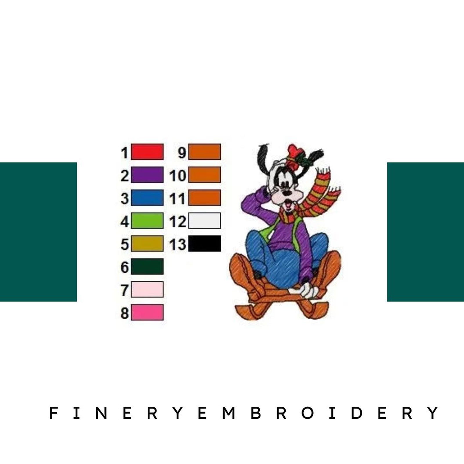 MICKEY MINNIE 017 - Embroidery Design - FineryEmbroidery