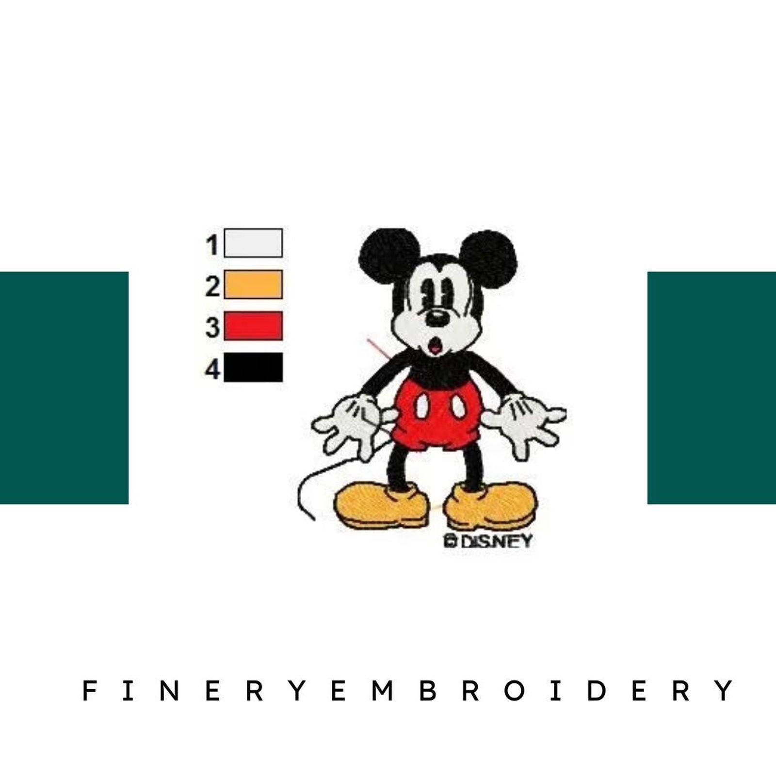 MICKEY MINNIE 046 - Embroidery Design - FineryEmbroidery